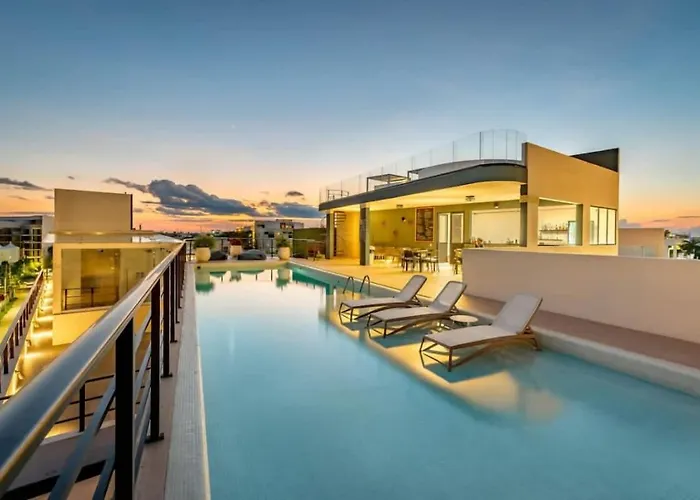 Сasa de vacaciones 3br Penthouse W Private Rooftop Pool And Bbq Playa del Carmen